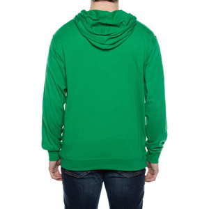 Sweat à capuche zippé oversize de haute qualité pour homme, style streetwear, épaules tombantes, impression en relief, logo brodé personnalisable, matière polaire - Product Image 4