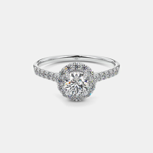 Pulsera de Diamantes Cultivados en Laboratorio con Halo de 3.00 a 4.00 Quilates, CVD HPHT, Oro Blanco de 14K/18K, Certificación IGI, Joyería de Lujo para Mujer, Idea de Regalo - Product Image 1