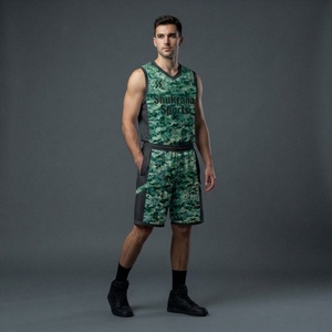 Uniforme de Baloncesto Moderno Unisex con Logotipo Personalizado, Conjunto Ligero para Equipo, Nuevas Llegadas, Totalmente Personalizado, 100% Poliéster - Product Image 1