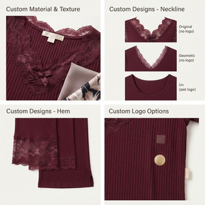 Ensemble de détente 1 pièce en satin pour femme, col en V, manches courtes, bordure en dentelle, pantalon longueur cheville, couleur unie, coupe classique, tenue d'hiver 100% - Product Image 4