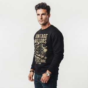 Sudadera con Estampado Gráfico para Hombre, Ropa Casual Elegante con Diseños Gráficos Creativos, Material de Felpa Suave, Corte Holgado, Personalizada - Product Image 3