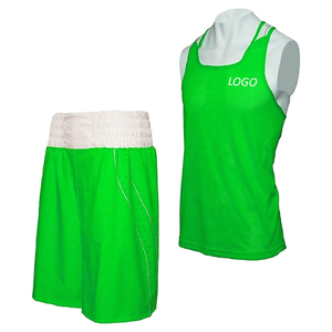 Factory Direct Supply Custom Boxing Uniform High Quality 100% <b>Polyester</b> Stretch <b>Shorts</b> Your Logo Training Team Boxing Uniform - Product Image 2