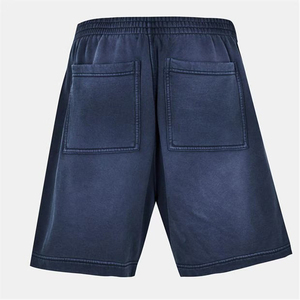 Shorts d'été 2026 Nouvelle Collection Homme – Shorts Décontractés en Coton de Luxe Teint Uni avec Impression de Logo Personnalisé, Taille Mi-Haute Élastique - Product Image 3