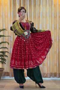 Wholesale Prices Latest Designs Afghani <b>Dress</b> Women Afghan Kuchi Embroidery <b>Dress</b> O-Neck Long Sleeves Casual <b>Dresses</b> Knee-Length - Product Image 2