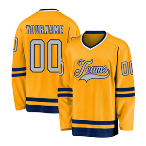 Precio al por Mayor, Jersey de Hockey sobre Hielo Unisex 100% Poliéster, Estilo Personalizado, Impresión Personalizada con Nombre y Número del Jugador - Product Image 1