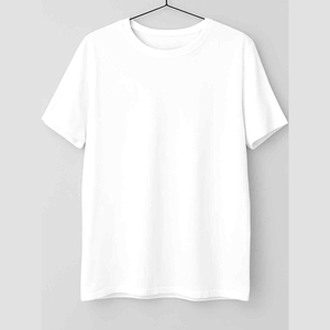 T-shirt basique pour homme, col rond, manches courtes, coupe classique, couleur unie, jersey de coton, design uni, blanc, t-shirt blanc pour homme - Product Image 4