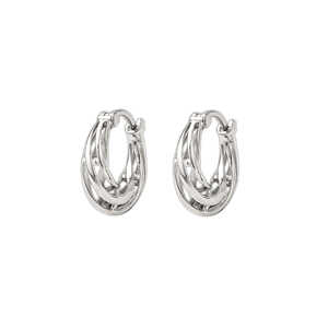 Boucles d'oreilles créoles pour femmes, 16 mm, style bohème, en argent sterling 925 plaqué, bijoux faits à la main, cadeau pour anniversaire, occasions spéciales, élégant - Product Image 2