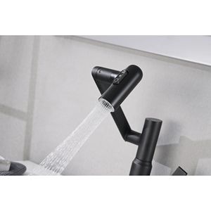 Rubinetto Antiscivolo Girevole a 360 Gradi per Lavabo Bagno con Funzione Spray e Display Temperatura, Miscelatore Doccia e Vasca - Product Image 4