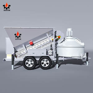Vollautomatische Steuerung Hocheffiziente Mini Mobile Betonmischanlage Betonmischwerk Kompaktanlage - Product Image 1