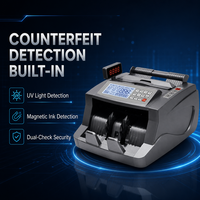 Machine à compter les billets de qualité professionnelle AL-6300, détection UV/MG, reconnaissance automatique des devises, écran LCD, compatible avec les billets de banque du monde entier