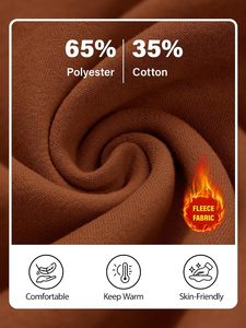 Sweat à capuche unisexe en coton uni pour l'hiver, pull décontracté en molleton surdimensionné pour hommes et femmes, manches longues, épaules tombantes, streetwear - Product Image 6