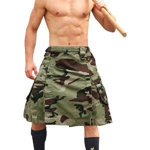 Kilt écossais pour hommes, motif camouflage unique 2026, kilt des Highlands confortable en coton - Product Image 1