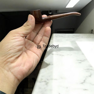 Pipa de Tabaco Clásica de Madera Hecha a Mano, Pipa de Madera Natural, Accesorio para Fumar Vintage de Tradebyd - Product Image 6