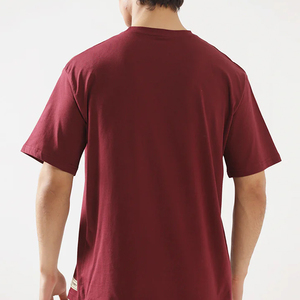 Fabricantes de Camisetas OEM, Camisetas Personalizadas de Manga Corta con Logotipo Frontal 100% Algodón para Hombre, Cuello Redondo, Casuales, Transpirables, de Secado Rápido, para Fitness - Product Image 2