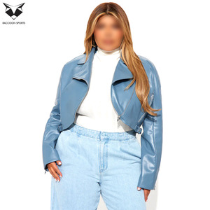 เสื้อแจ็คเก็ตหนังทรงเอซิมเมตริกซ์ซิปหน้าสำหรับผู้หญิงสุดฮิต ทรงเข้ารูป ผลิตจากหนัง PU แฟชั่นสตรีทแวร์ เหมาะสำหรับใส่ไปเที่ยวคลับ - Product Image 4