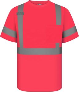 Polo personnalisé haute visibilité pour équipes médicales et agents de sécurité, col rond, poches tactiques, coton - Product Image 5