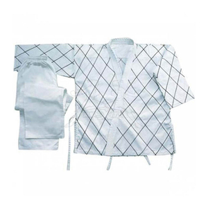 Uniformes de karaté 100 % coton légers et durables, les plus vendus en gros, pour adultes, entraînement et compétition, avec logo frontal - Product Image 6