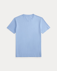 Custom <b>Light</b> Blue Cotton T Shirt for Men & Women Premium Soft Crew <b>Neck</b> Short Sleeve Blank Tee OEM ODM Wholesale Apparel - Product Image 1