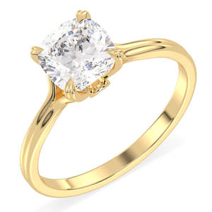 Anillos de compromiso solitarios REYES de moissanita de corte cojín de alta calidad de 1.82 quilates para mujer en plata de ley 925, joyería fina para boda - Product Image 2