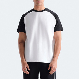 Camiseta Casual de Manga Corta Raglán para Hombre, 100% Algodón Suave, 230 GSM, Cuello Redondo, Personalizable con Logotipo, Estilo Americano, para Verano - Product Image 1