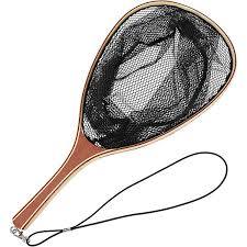 Cheap Price Wooden <b>Fly</b> Fishing Trout Landing <b>Net</b> With Naylon and Mesh <b>Net</b> and Long Elastic Hanging Hook - Product Image 3