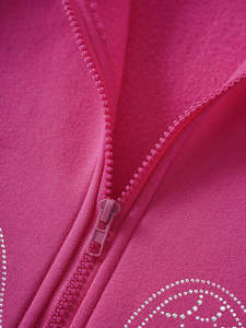 Custom Rhinestone <b>Oversized</b> <b>Hoodie</b> Heavyweight Cotton Fleece Unisex Streetwear OEM ODM Premium Rhinestone <b>Hoodie</b> Custom - Product Image 2