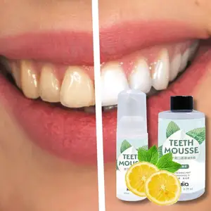 Schützen Sie die Zähne vor Säure attacken Rhabarber salzig rauchende Zahnpasta Mousse