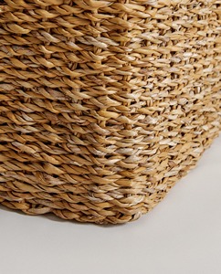 Natural Rattan <b>Storage</b> <b>Basket</b> Rectangle Eco-Friendly Rustic Style Sundries <b>Storage</b> Box With Lid - Product Image 4