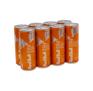 Red Bull en gros, édition abricot et fraise, 24 canettes de 250 ml, contient 8 mg de niacine par 100 ml pour réduire la fatigue - Product Image 5