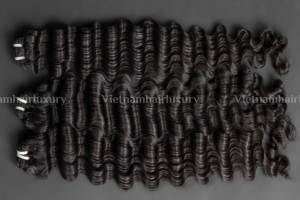 ผมต่อเวียดนามแท้แบบไม่ผ่านกระบวนการ 100% เส้นผมเรียงตัวกันอย่างดี แบบเย็บด้วยเครื่อง  แบบ Double Weft คุณภาพเยี่ยม - Product Image 3