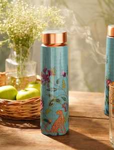 Handcraft Floral <b>Printed</b> Stainless Steel Insulated Water Bottle Reusable Travel Drinking Bottle For Home And <b>Office</b> - Product Image 1