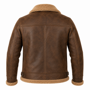 Chaqueta de Cuero de Lujo para Hombre, Hecha a Mano, Estilo Motero, Moda Urbana, Corte Ajustado, Diseño con Cremallera, Abrigo Cálido de Invierno, OEM Personalizado 2026 - Product Image 2