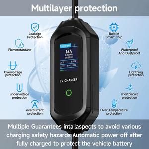 Chargeur domestique pour véhicule électrique, station de charge GBT, chargeur portable pour véhicule électrique, câble de charge 3,5 kW/7 kW, chargeur de voiture électrique pour BYD - Product Image 3