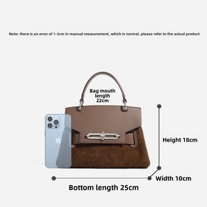Nuevo Bolso Tote de Cuero Genuino para Mujer con Diseño de Caramelos, Dos Correas, Personalizable, Bolso de Mano de Lujo de Alta Gama para el Trabajo - Product Image 4