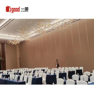 Cloison mobile pour jardin sur toit, panneaux acoustiques en MDF robuste de 85 mm, finition placage, vue extérieure, hôtel - Product Image 6