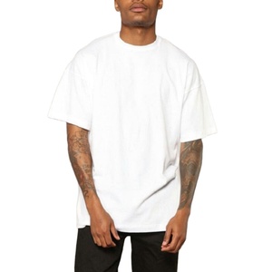 T-shirt blanc personnalisé de haute qualité, respirant, grande taille, surdimensionné, 180 g/m², 100 % coton, pour hommes - Product Image 4