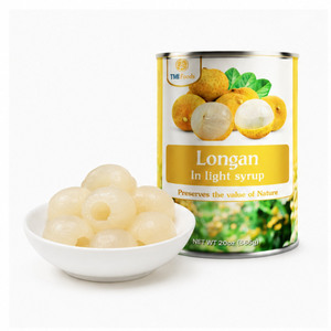 ลำไยกระป๋องในน้ำเชื่อมบางๆ คุณภาพเยี่ยม รสชาติอร่อย ขายดี ผลิตจากโรงงานในเวียดนาม ราคาถูก บรรจุในกระป๋อง A10 - Product Image 1