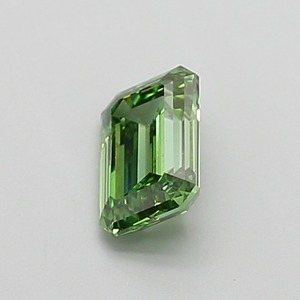 Diamant de laboratoire vert vif fantaisie taille émeraude de 0,91 carat certifié IGI, clarté VS1, polissage excellent, pierre précieuse non montée - Product Image 2