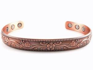 Nouveauté artisanat métallique : Bracelet en cuivre avec 4 designs différents, bracelets en cuivre faits à la main pour hommes et femmes - Product Image 3