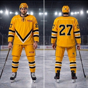 Uniforme de hockey sobre hielo personalizado para equipos deportivos, diseñado para escuelas, universidades, academias deportivas, clubes y equipos de hockey profesionales. - Product Image 6
