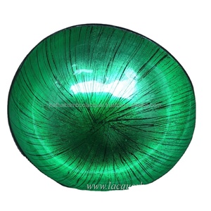 Directo de fábrica, venta al por mayor, placa de plástico de alta calidad con incrustaciones de conchas marinas, decoración de coco/plato para mezclar arroz, precio competitivo - Product Image 5