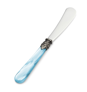 Cuchillo para postres de acero inoxidable con mango de resina azul cielo, cuchillos para untar queso, cuchillo para mantequilla de acero inoxidable - Product Image 1