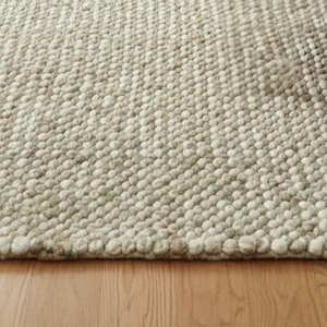 Alfombra de Lana Neutral Hecha a Mano con Diseño de Guijarros |   Tejido Texturizado en Tonos Tierra |   Decoración de Piso Artesanal Sostenible para el Hogar Moderno - Product Image 2