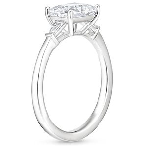 Elegant Silver <b>Crystal</b> Engagement <b>Ring</b> for Women Ideal Wedding Proposal Anniversary Gift Jewelry - Product Image 1