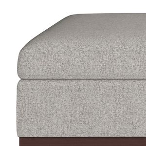 Pouf Contenitore Quadrato Owen Cloud Grey - Elegante Tavolino da Caffè e Sgabello - Product Image 2
