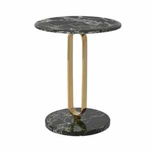 Mesa Auxiliar Moderna Hecha a Mano con Tapa de Madera y Laterales de Aluminio con Patrones de Vetas Naturales para un Toque Rústico, Mueble para Cualquier Habitación del Hogar - Product Image 3