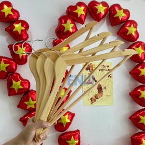 High Quality Natural <b>Pine</b> Wood Durable Eco-Friendly Luxury Non-Slip Clothes Hangers for <b>Wardrobe</b> and Living Room - Product Image 4