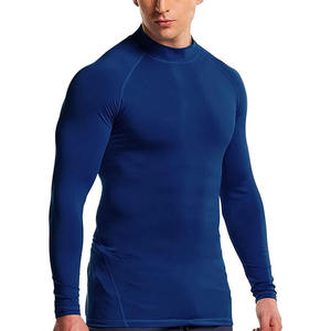 Rashguard de Manga Larga Ajustado para Hombre, de Secado Rápido, Azul, para Artes Marciales Mixtas, Jiu Jitsu y Grappling, OEM ODM, Tendencia Actual - Product Image 3