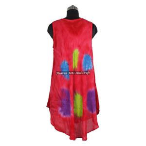 Vestido Largo de Verano 2026, Última Moda, para Mujer, Sin Mangas, Ropa de Playa, Estilo Tie Dye, Boho, Gitano, Vestido de Rayón para la Noche - Product Image 4