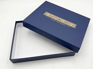 Caja Rígida con Logotipo Personalizado, Cartón Color Marfil, Rectangular, Estampado en Caliente, Embalaje de Lujo, Caja de Regalo Artesanal - Product Image 1